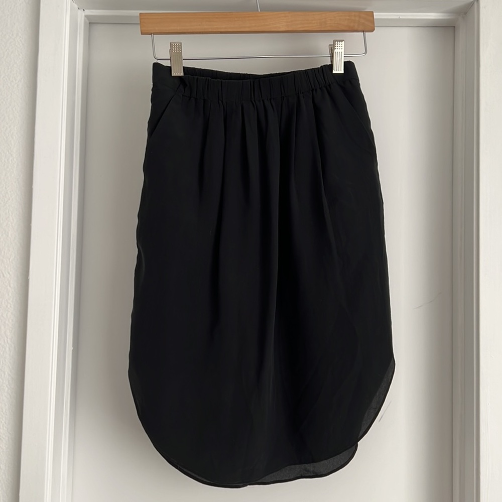 Madewell silk skirt